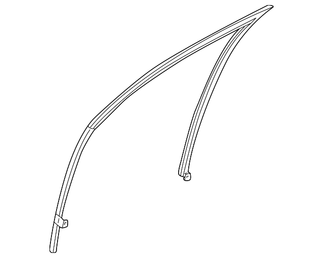80331-2Y013 Деталь GLASS RUN, LEFT