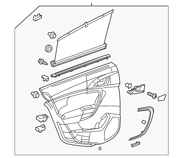 13302401 DOOR TRIM PANEL, LEFT