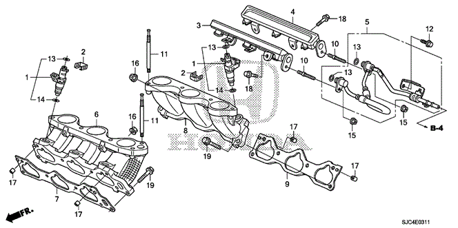 ENGINE/FUEL INJECTOR (2) for 2012 Honda RIDGELINE #1
