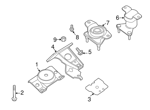 QX56 ENGINE & TRANS MOUNTING
