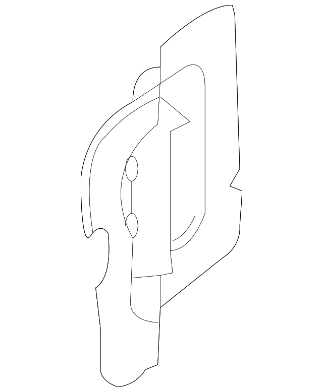 8391482Z60 Деталь WATER SHIELD, LEFT