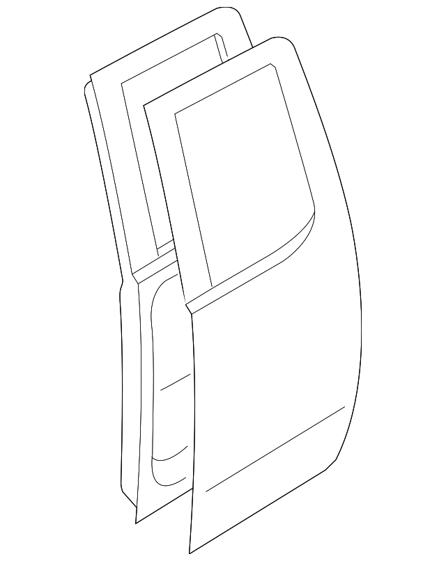 6870182Z00 Деталь DOOR SHELL, LEFT