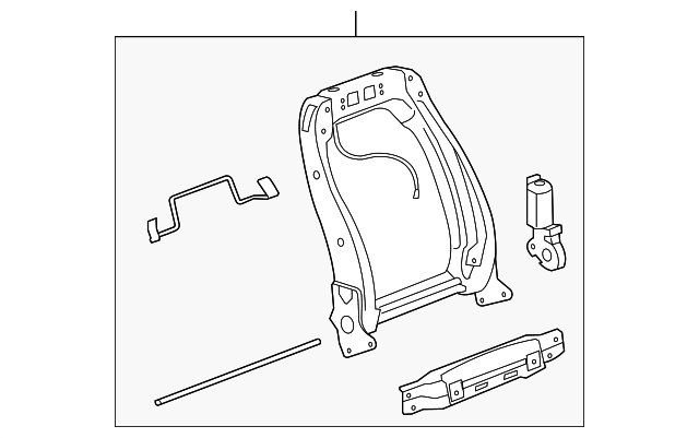 22888495 Деталь SEAT BACK FRAME