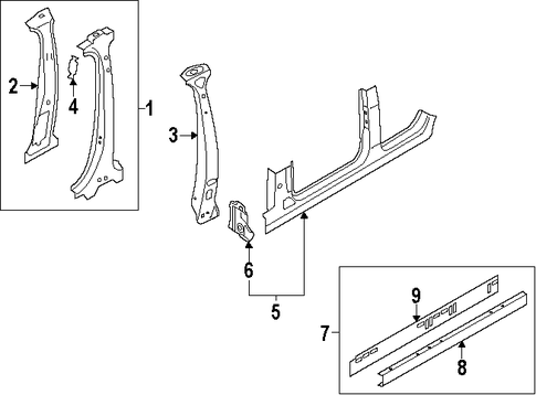 allroad CENTER PILLAR & ROCKER
