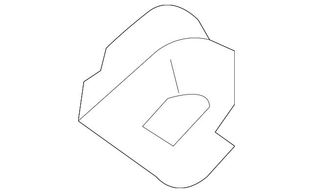 23130971 SUNVISOR SUPPORT, LEFT