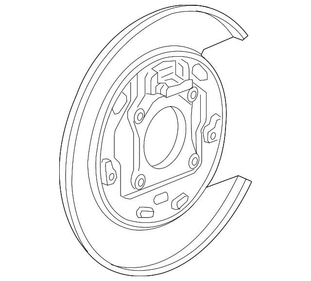 23261416 Деталь BACKING PLATE, LEFT
