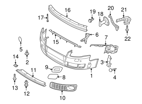 RS4 BUMPER & COMPONENTS - FRONT