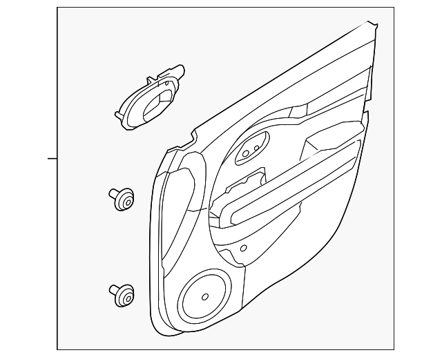 82307-E4000BF6 Деталь DOOR TRIM PANEL, LEFT