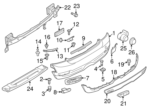 Cooper BUMPER & COMPONENTS - REAR