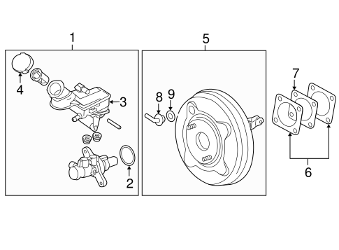 Lancer MASTER CYLINDER - COMPONENTS ON DASH PANEL