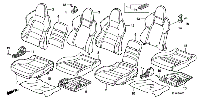 INTERIOR / BUMPER/SEAT for 2009 Honda S2000 #1