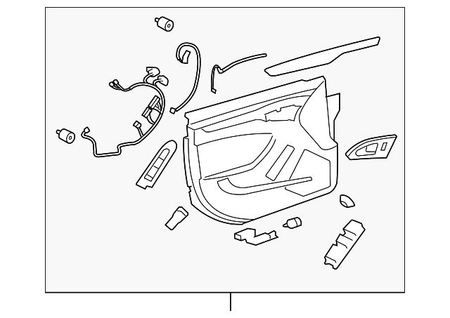 22815775 Деталь DOOR TRIM PANEL, LEFT