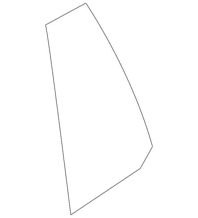 51-36-3-401-818 Деталь FIXED GLASS, RIGHT