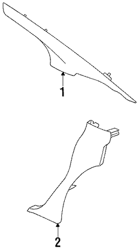 LHS INTERIOR TRIM - QUARTER PANELS