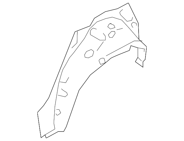 51560SG0009P Деталь OUTER WHEELHOUSE, RIGHT