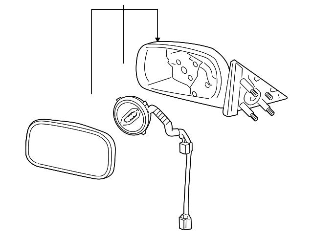 25822569 Деталь MIRROR ASSY, LEFT