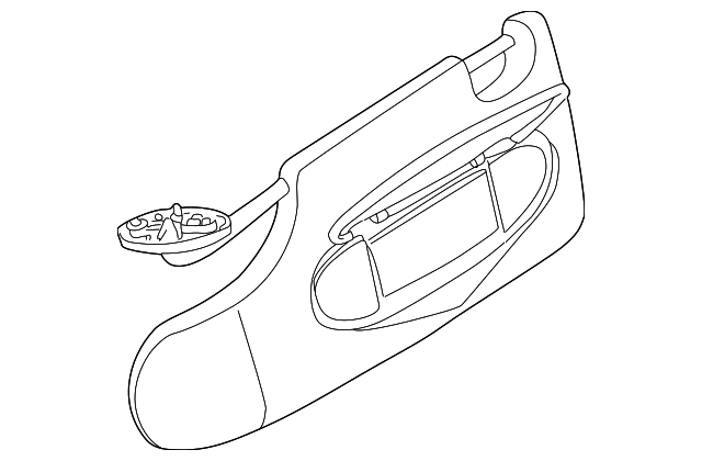 51-16-7-133-831 Деталь SUNVISOR, LEFT