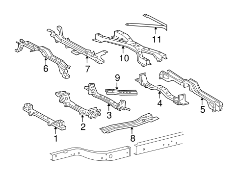 Tacoma CROSSMEMBERS & COMPONENTS
