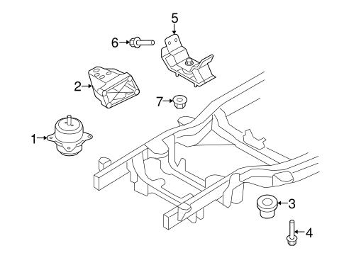 Borrego ENGINE & TRANS MOUNTING