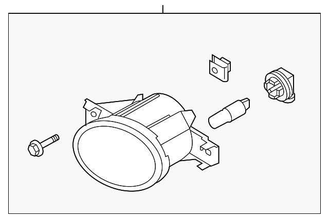 B615589929 Деталь FOG LAMP ASSY, LEFT