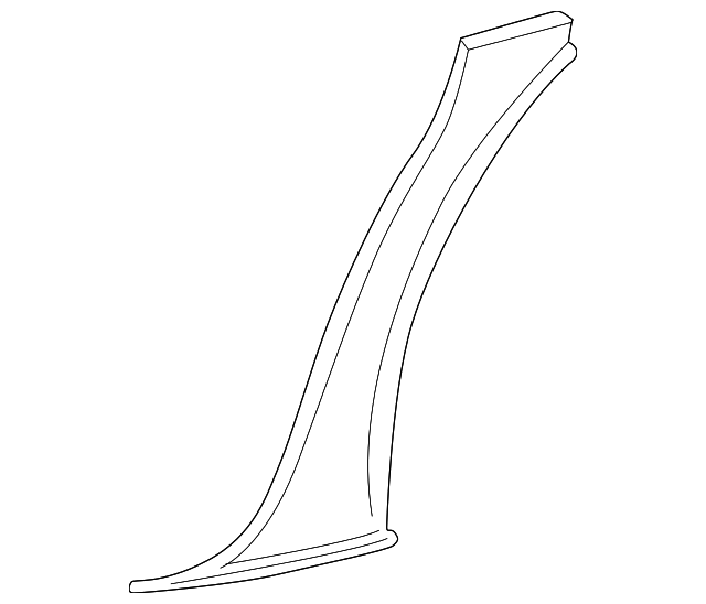 6W7Z-5431012-AB Деталь LOWER QTR TRIM, RIGHT