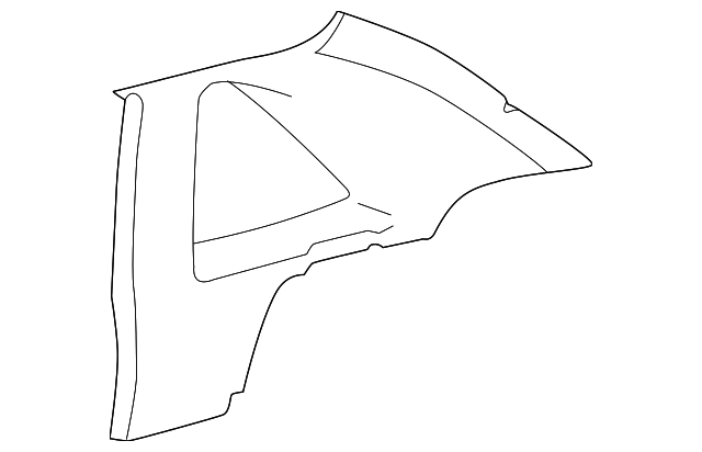 3W7Z5452019AAA Деталь UPPER QTR TRIM, LEFT
