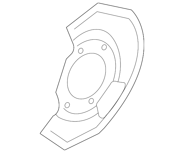 41151-AL500 SPLASH SHIELD, RIGHT