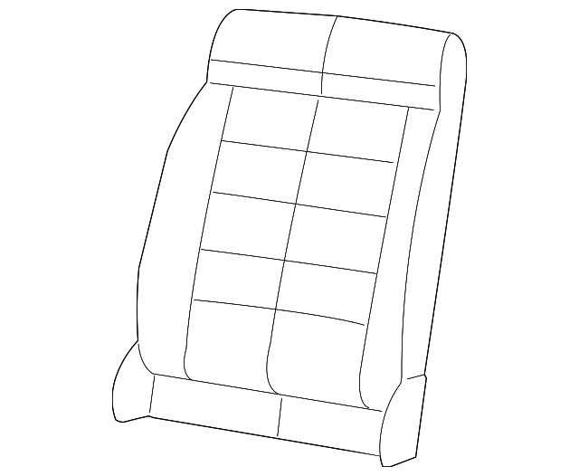 1KH831D5AA Деталь SEAT BACK COVER, LEFT