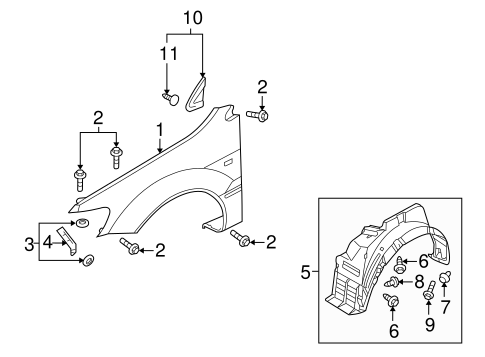 Lancer EXTERIOR TRIM - FENDER