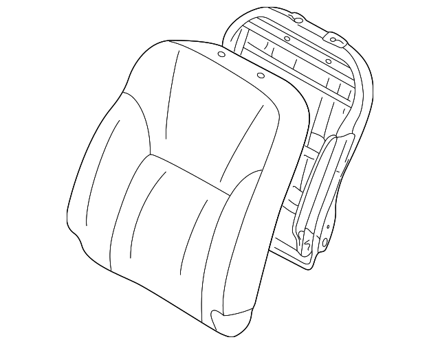 MR611426 Деталь SEAT BACK ASSY, LEFT
