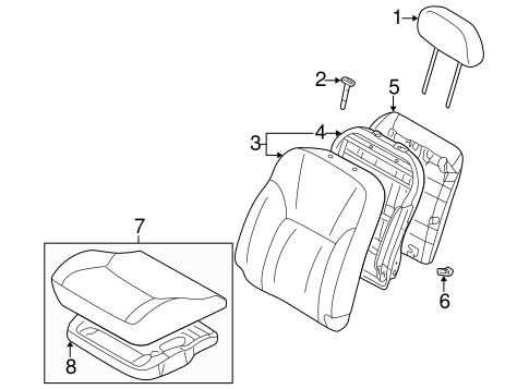 Eclipse FRONT SEAT COMPONENTS