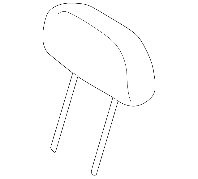 MR790534 Деталь HEADREST, RIGHT
