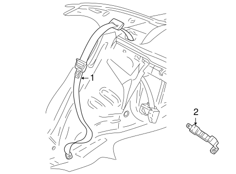 Neon REAR SEAT BELTS