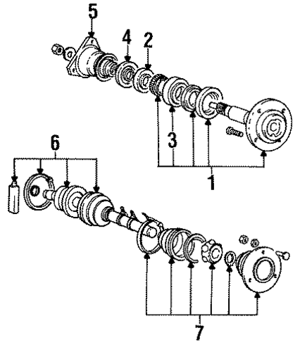 Galant AXLE SHAFT & JOINTS 2