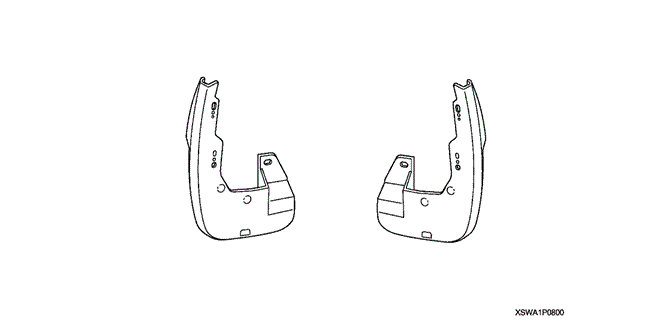 ACCESSORIES/SPLASH GUARD for 2007 Honda CR-V #1