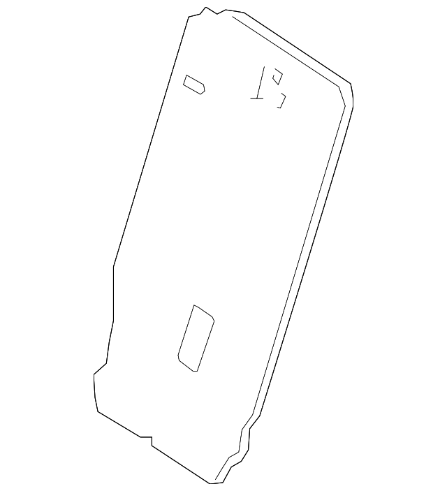 164-924-41-37-7J68 Деталь SEAT BACK PANEL, RIGHT