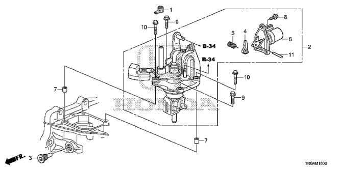 CIVIC SEDAN MT SHIFT ARM - SHIFT LEVER (2.4L)