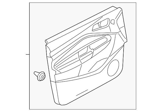 CJ5Z-7823943-AA Деталь DOOR TRIM PANEL, LEFT
