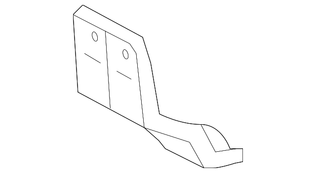86636-A7510 IMPACT BAR LOWER BRACKET, LEFT