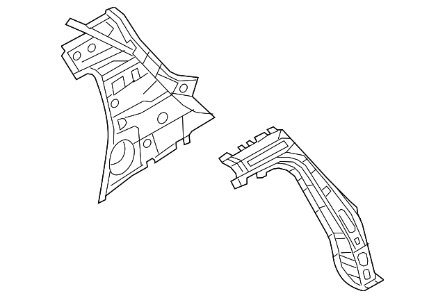 76631-3NF0A Деталь INNER PILLAR, LEFT