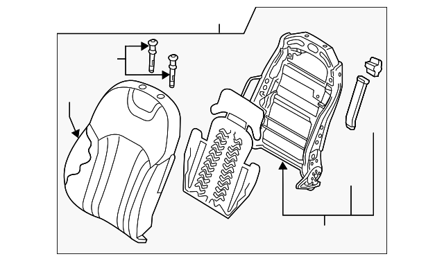 88400-B1110-PPS Деталь SEAT BACK ASSY