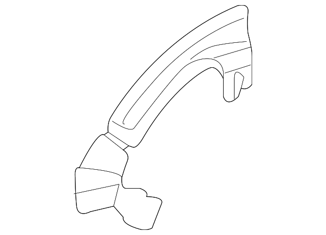 75874-60010 REAR MOLDING, LEFT