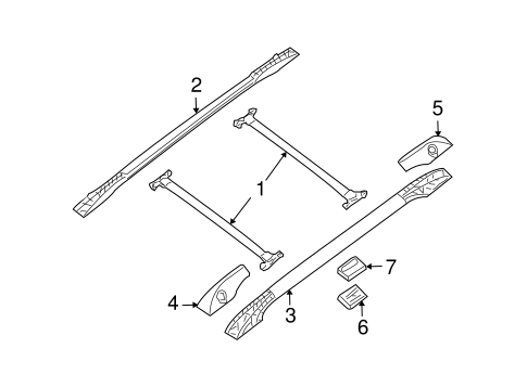 QX56 EXTERIOR TRIM - ROOF