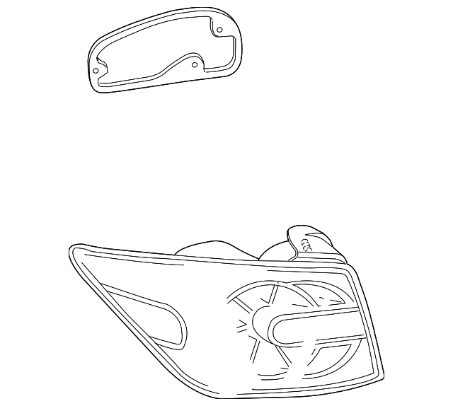 EG21-51-180G Деталь LENS & HOUSING, LEFT