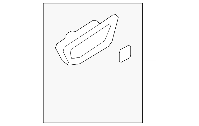 82621-A5000-RY HANDLE BEZEL, RIGHT