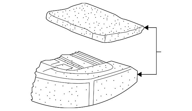 3D5-885-375-B Деталь SEAT CUSHION PAD, LEFT