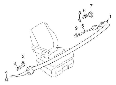 EuroVan REAR SEAT BELTS 2