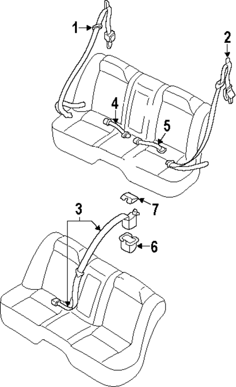 Maxima REAR SEAT BELTS