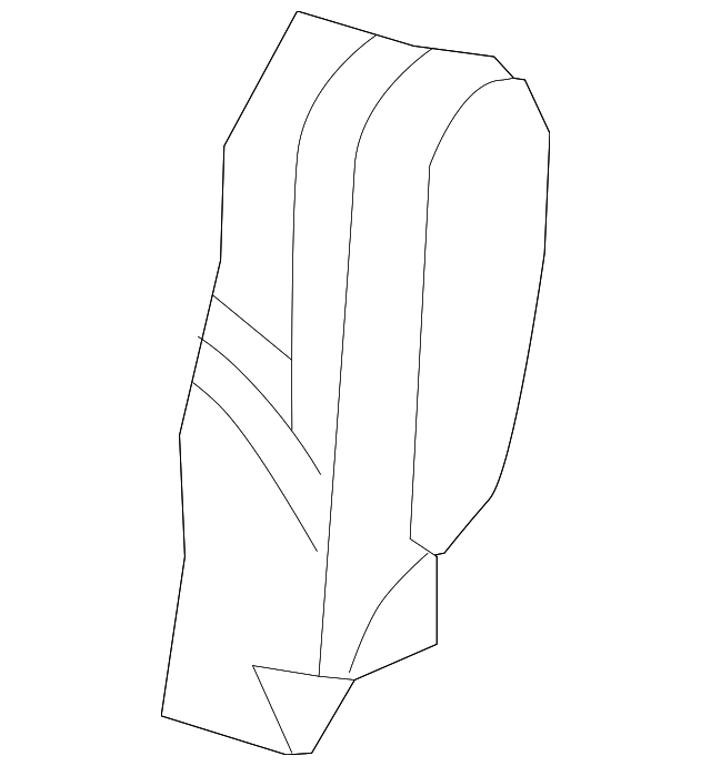 5L8Z7866801AA Деталь SEAT BACK PAD, LEFT