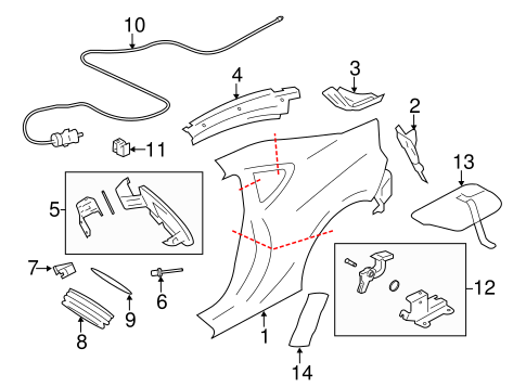 FR-S QUARTER PANEL & COMPONENTS